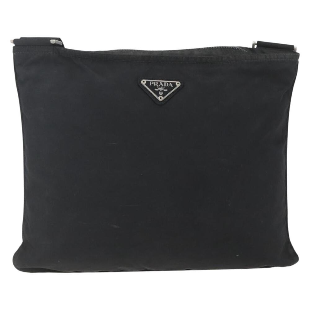 Prada Nylon Shoulder Bag Black